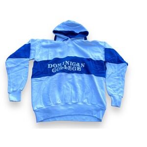 Vintage Dominican College Adult Medium? (see photos)White/Blue Hoodie Sweatshirt